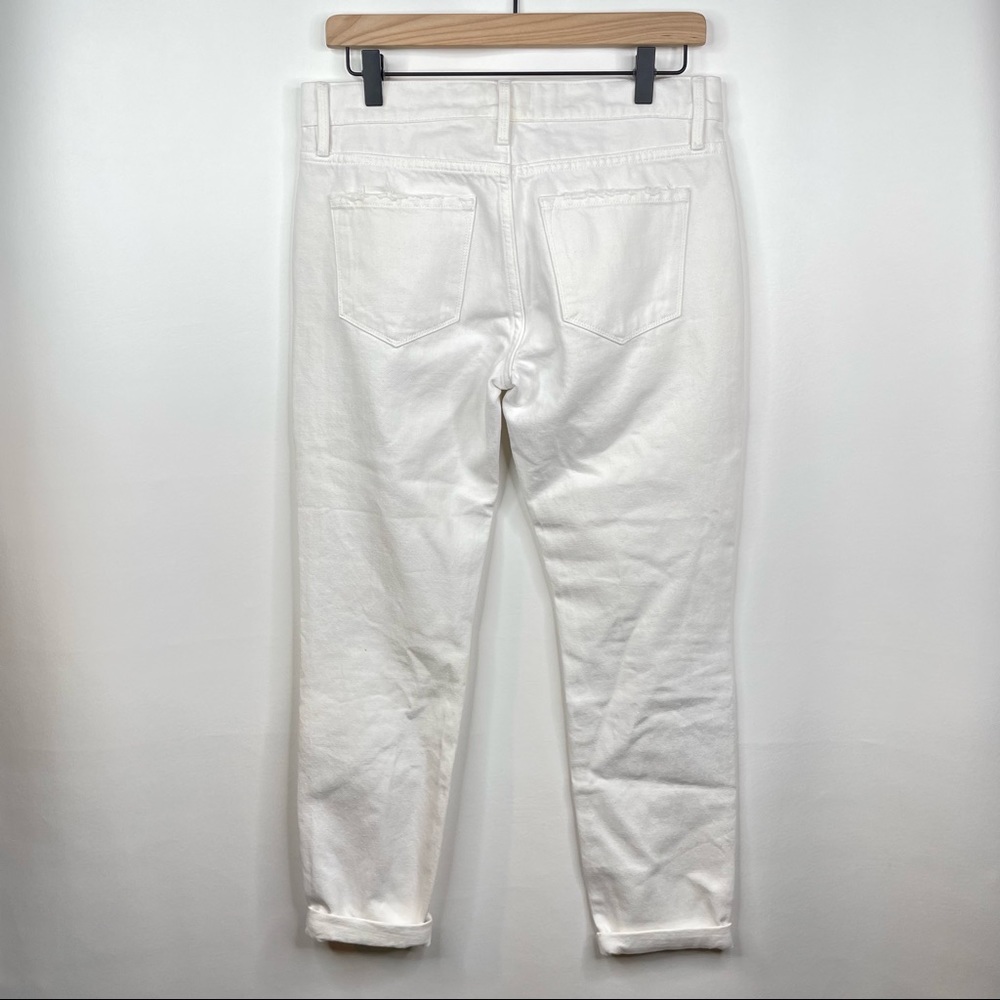 FRAME NWOT Le Garçon Straight Leg Distressed Rolled Cuff Boyfriend Jeans SZ 25 - Picture 6 of 15